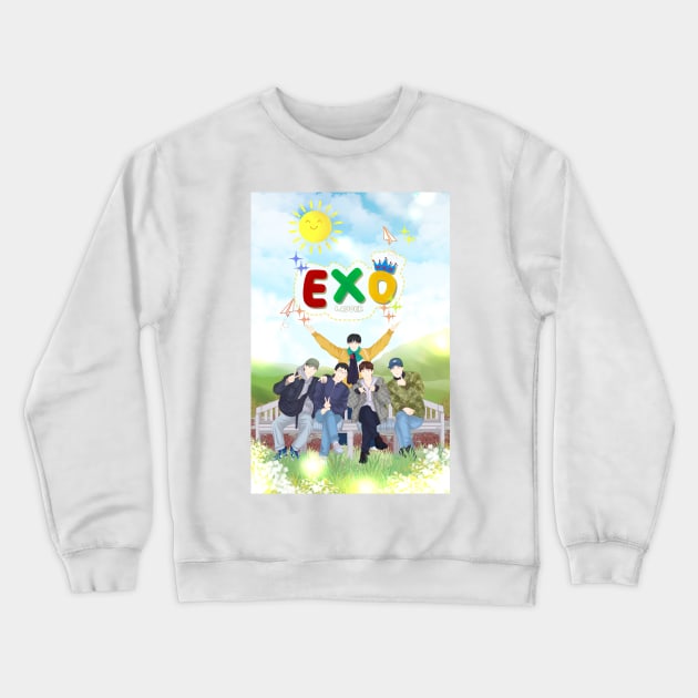 EXO Ladder Crewneck Sweatshirt by sokileri999